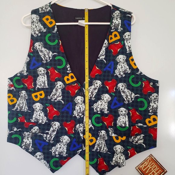 Vintage 90s Teacher Vest Women's L NWT - Picture 1 of 5